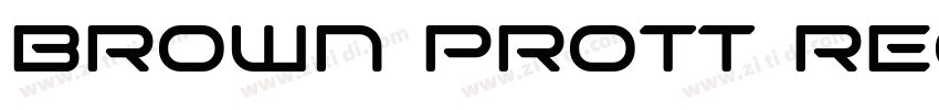 brown prott regular字体转换